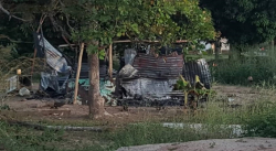 HOMBRE FURIOSO CON SU MUJER INCENDIÓ SU VIVIENDA EN EL ESCONDIDO 3