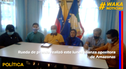RUEDA DE PRENSA REALIZÓ ESTE LUNES ALIANZA OPOSITORA DE AMAZONAS