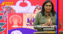 AMAZONAS ALCANZÓ LOS 531 CASOS POSITIVOS POR CORONAVIRUS