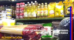 SE REQUIEREN 22 MILLONES BS. PARA COSTEAR NUEVE PRODUCTOS DE LA CESTA BÁSICA