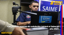 CON JORNADA ESPECIAL DE CEDULACIÓN INICIARÁ EL SAIME EL AÑO 2021