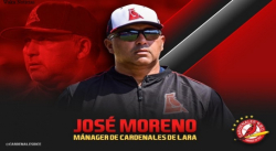 JOSÉ MORENO DIRIGIRÁ A CARDENALES DE LARA