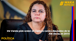 Iris Varela pide orden de captura contra diputados de la AN electa en 2015