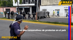 TRES DÍAS CONSECUTIVOS DE PROTESTAS EN EL PAÍS