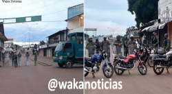 PUERTO AYACUCHO AMANECIÓ MILITARIZADA A CONSECUENCIA DE LA REUBICACIÓN DE LOS COMERCIANTES INFORMALES DE BARRIO UNIÓN