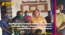 REPRESENTANTE SINDICAL CONVOCA A CACEROLAZO ESTE MIÉRCOLES POR DEUDAS QUE SOSTIENE LA GOBERNACIÓN CON SUS TRABAJADORES 
