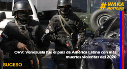 OVV: VENEZUELA FUE EL PAÍS DE AMÉRICA LATINA CON MÁS MUERTES VIOLENTAS DEL 2020
